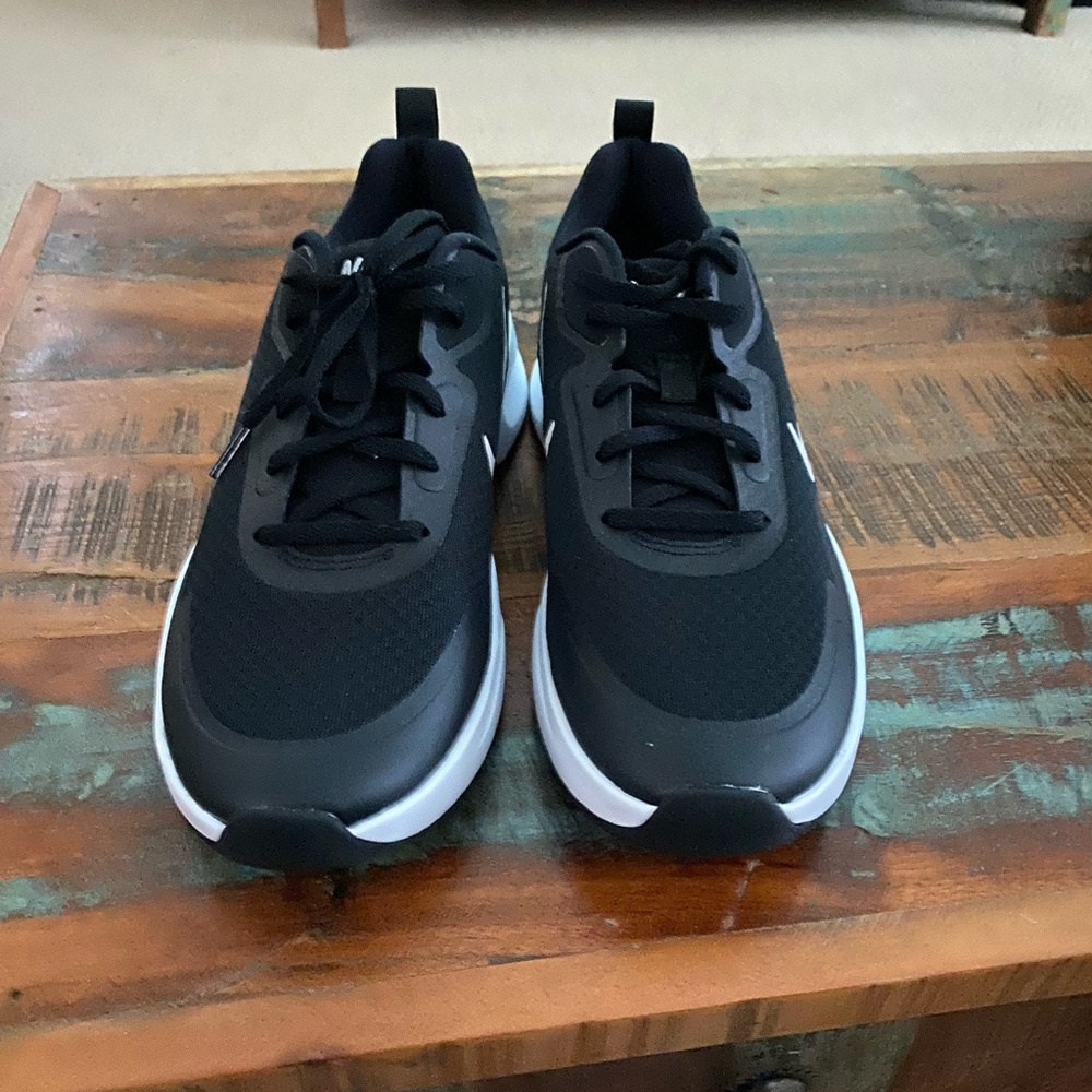 Brand new Nike wear all day black with white sneakers